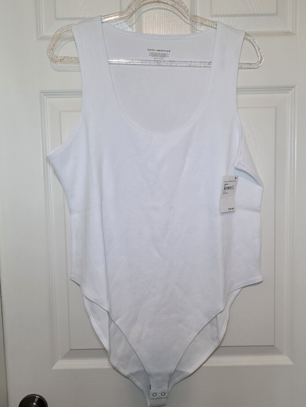Good American White Bodysuit Sz 7 (4XL)